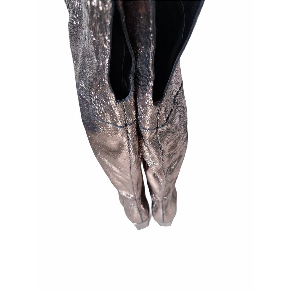 Vince Camuto Minnada Wide Calf Over The Knee Heeled Boots size 7 Warm Pewter - Picture 9 of 12